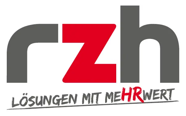 Graues r, rotes z, graues h und darunter der Text Lösungen mit MeHRwert.